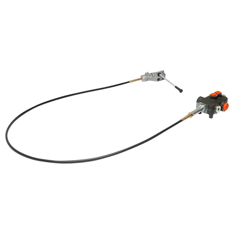 Distribuitor hidraulic cu 1 maneta, lungime cablu 2m presiune 250 bar debit 80L/min Breckner Germany